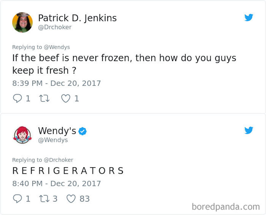 Wendys funny Tweet