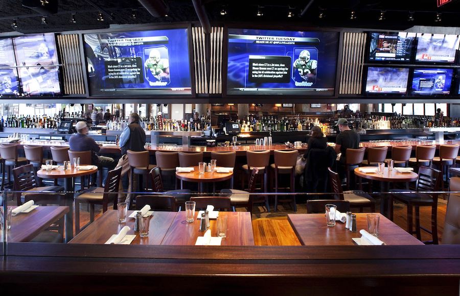 Sports bar with eating
